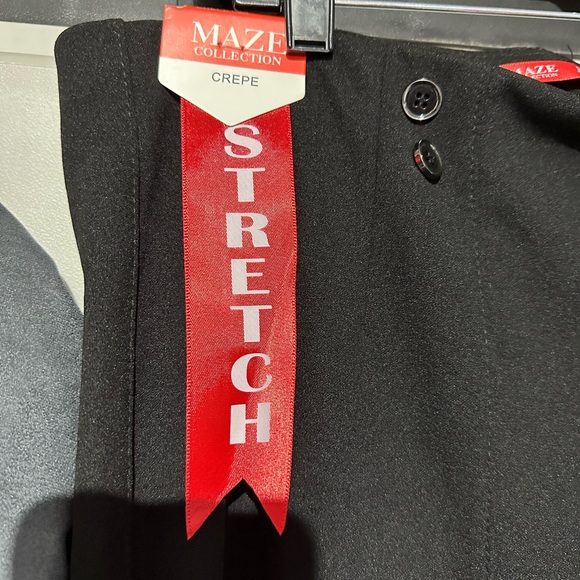 BNWT Maze Women’s Black Size 3X Crepe Stretch Dress Slacks. - Picture 3 of 5